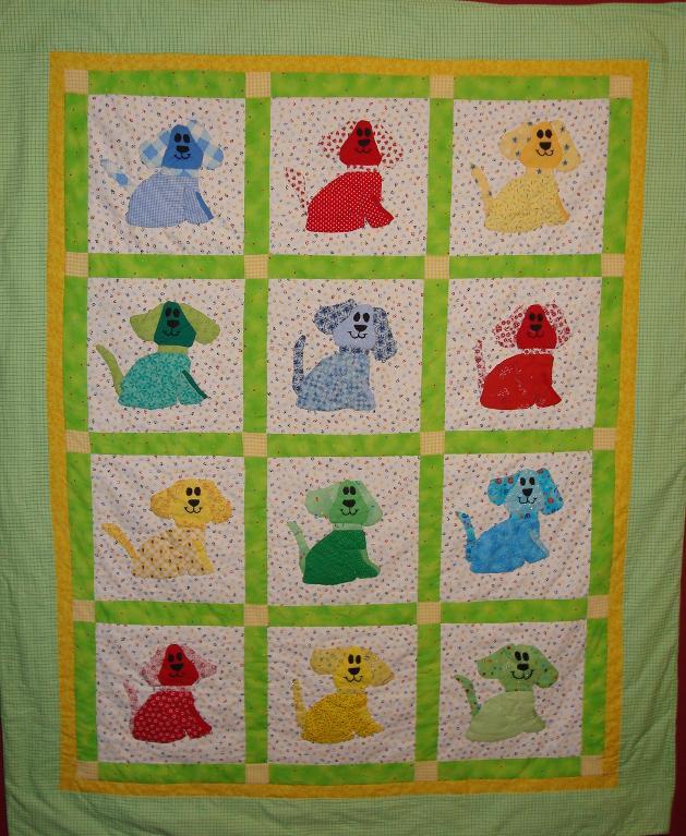 Free Quilt Pattern Puppy Love Baby Quilt I Sew Free