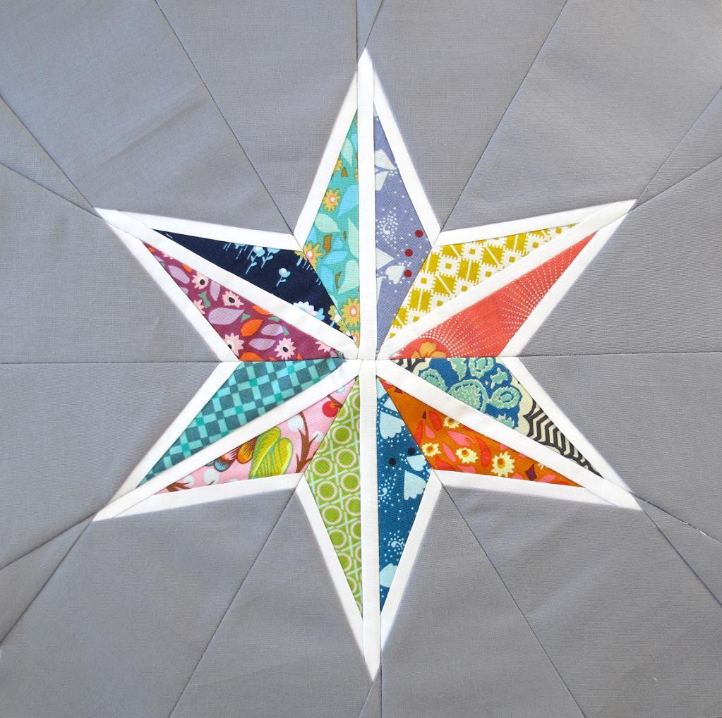 Free Quilt Pattern Star Seams Block Template I Sew Free