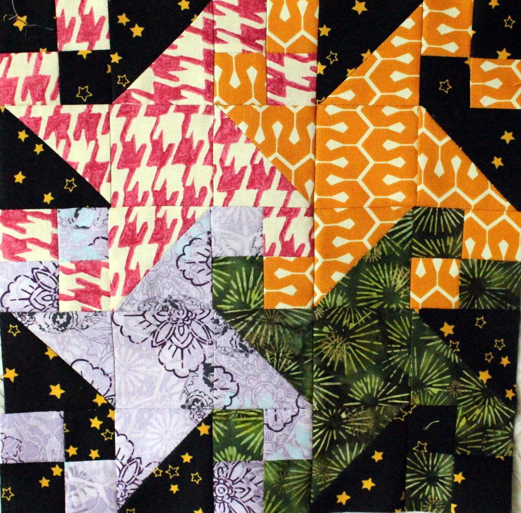 Free Quilt Pattern Milky Way Fireworks Quilt Block I Sew Free