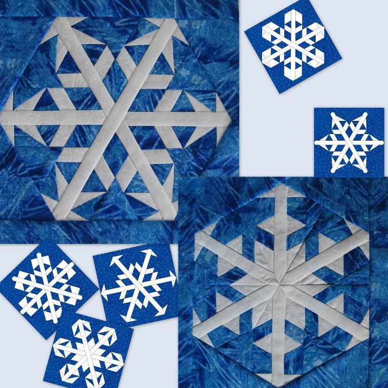 Free Quilt Pattern Snowflakes 5 6 I Sew Free