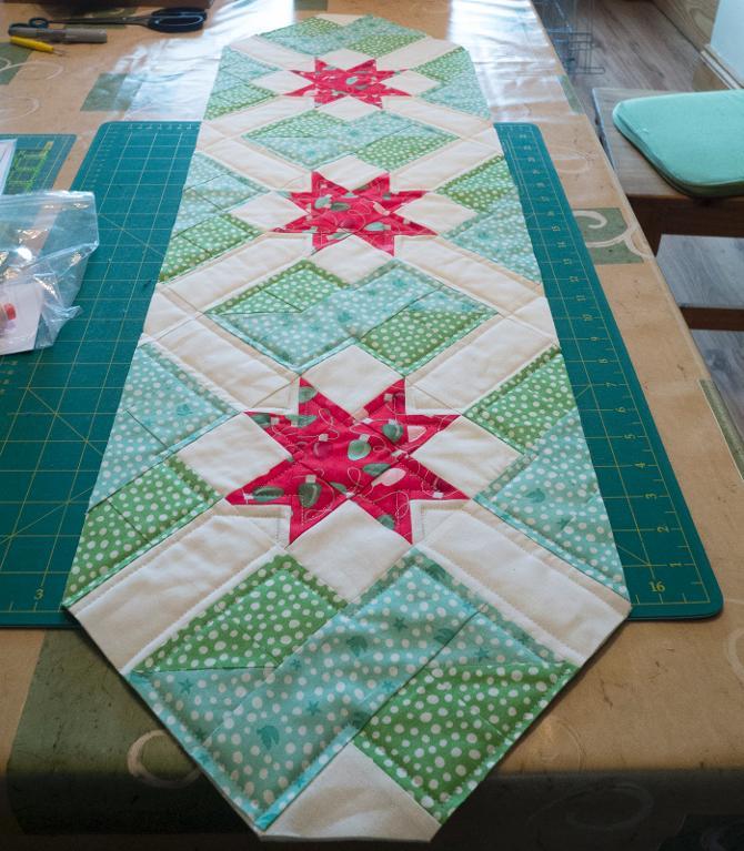 Free Quilt Pattern Star Crossing Table Runner I Sew Free