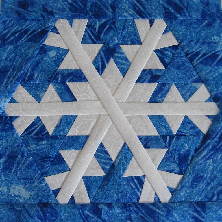 Free Quilt Pattern Snowflake 7 I Sew Free