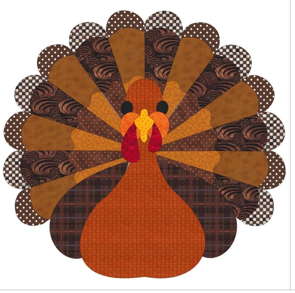 Printable Turkey Quilt Patterns Coloring Pages