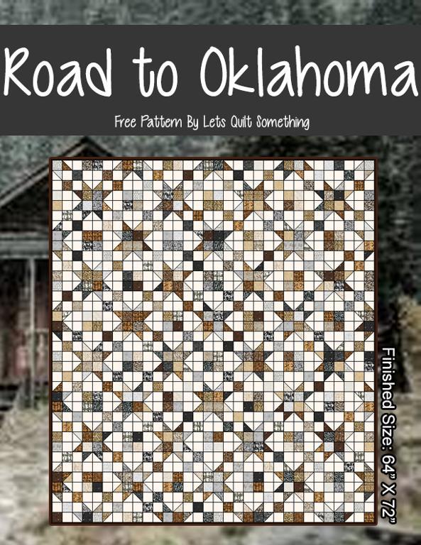 Free Quilt Pattern Road To Oklahoma Jelly Roll I Sew Free