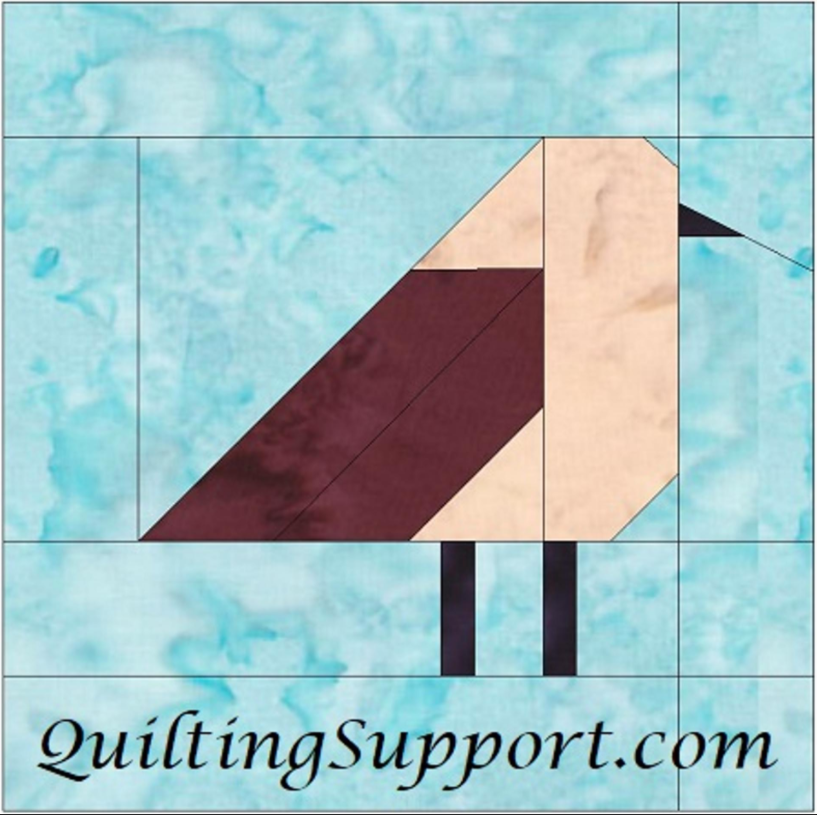 Free Quilt Pattern Bird 6 Inch Block Template I Sew Free