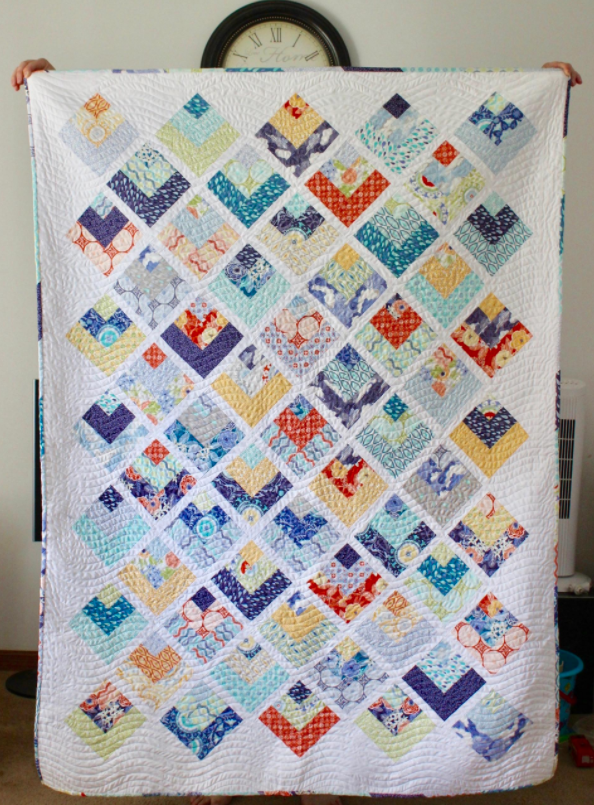 Free Quilt Pattern Quarter Log Cabin Quilt I Sew Free