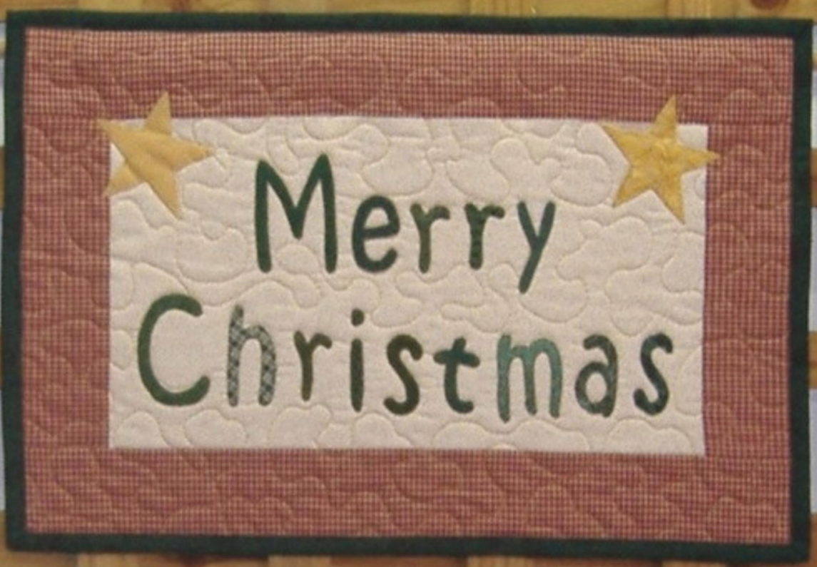 Free Quilt Pattern: Merry Christmas 