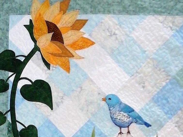 Free Quilt Pattern Sunflower I Sew Free