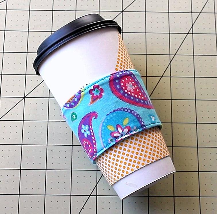 Free Sewing Pattern Coffee Cup Sleeve Cozy I Sew Free