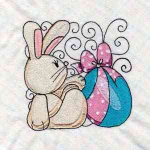 Free Embroidery Design: Easter Bunny