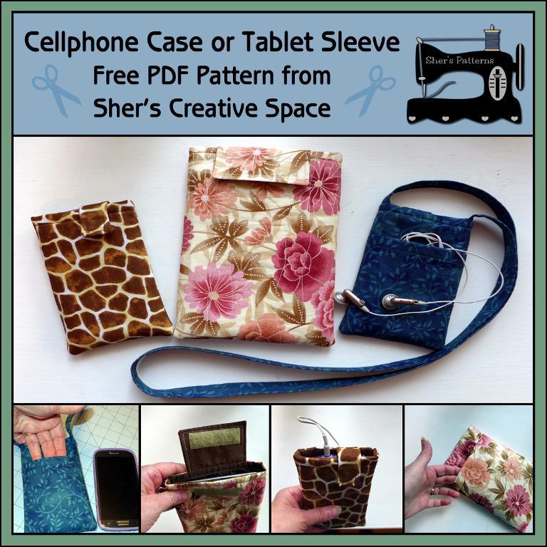 Free Sewing Pattern: Cell Phone Case – Tablet Sleeve | I Sew Free