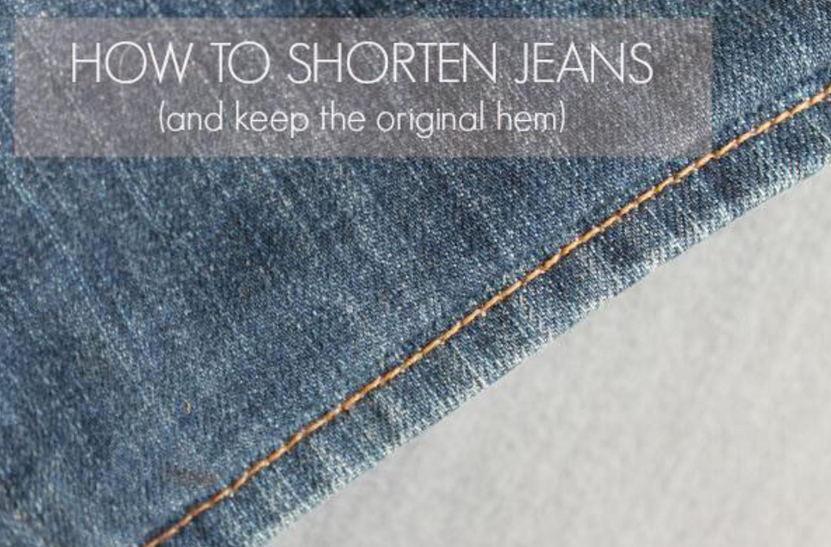 Free Sewing Tutorial: How To Hem Jeans | I Sew Free