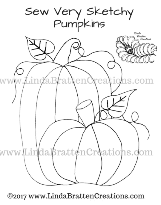 Free Quilt Pattern: Very Sketchy Pumpkins | I Sew Free
