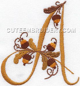 Free Embroidery Design Letter A I Sew Free