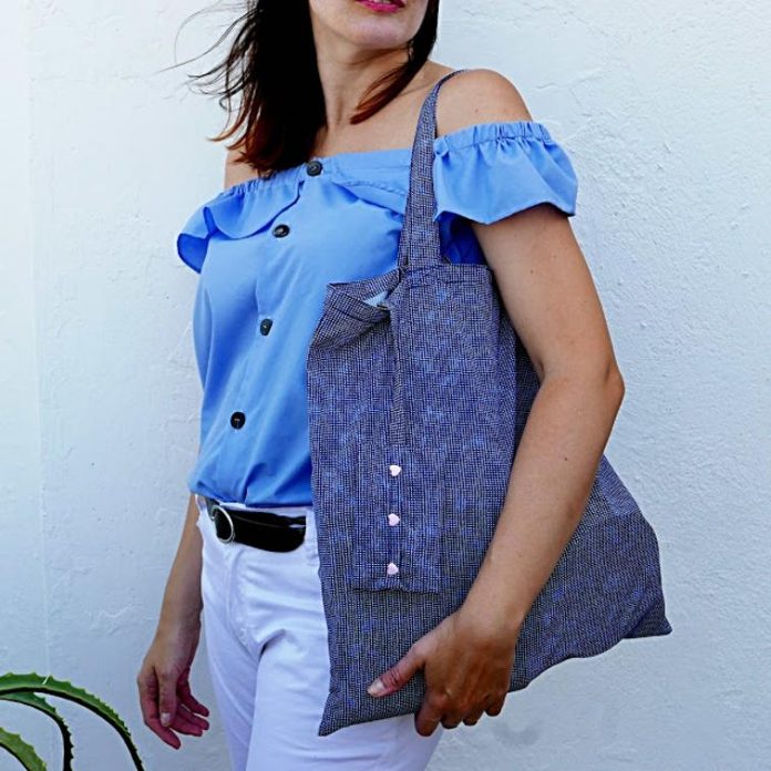Free Sewing Pattern: Foldable Shopping Bag • I Sew Free